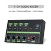 Kép 3/15 - K4 4 csatornás audiokeverő, alacsony zajszintű mono sztereó vonalkeverő vezetékes mikrofonokhoz, elektronikus zongorákhoz, számítógépekhez, gitárokhoz és elektronikus dobokhoz