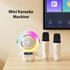 Kép 5/14 - X64 Mini karaoke gép, kompakt űrhajós alakú Bluetooth hangszóró és mikrofon készlet