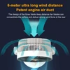 Kép 6/20 - Légkeringető asztali ventilátor éjszakai fénnyel, függő ventilátor 4 állítható szélsebességgel