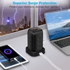 Kép 6/8 - T12 toronycsatlakozós tápegység, 12 aljzat, 3 USB-port, 1 Type-C port, kiváló túlfeszültség-védelem és helytakarékos kialakítás