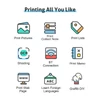 Kép 15/20 - Többfunkciós hordozható, vezeték nélküli azonnali mini fotónyomtató - Fekete, 11 db 57 mm-es papírtekerccsel