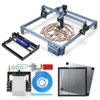 Kép 1/20 - SCULPFUN S9 5W lézergravírozó 400x400 mm-es méhsejt munkaasztallal, forgóhengerrel és levegősegéd fúvókakészlettel