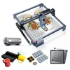 Kép 1/20 - Swiitol C18 Pro 18 W lézergravírozó 400x400 mm-es méhsejt munkaasztallal és 4 az 1-ben Y-tengelyes forgóhengerrel, valamint 8 db magasított lábpárnával és légsegéd készlettel