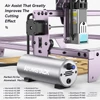 Kép 7/20 - Swiitol E24 Pro 24W integrált szerkezetű lézergravírozó 400x400 mm-es méhsejt munkaasztallal és R3 Pro hengerrel és CR1 vezérlőterminállal és levegősegéd készlettel