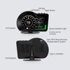 Kép 7/12 - Autó Headup Display digitális GPS sebességmérő