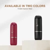 Kép 8/17 - Elektromos hordozható kávéfőző, kompatibilis az NS hüvelyekkel és őrölt kávéval, 19 bar 100 W vezeték nélküli fűtés - Piros