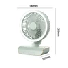 Kép 2/4 - Asztali többfunkciós ventilátor USB újratölthető ventilátor, automatikus ventilátor (4000 mAh akkumulátor) - Zöld