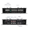 Kép 8/12 - 4 csatornás autós audio-erősítő 5800 W 12,0 V ultravékony, négyutas