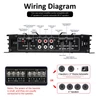 Kép 12/12 - 4 csatornás autós audio-erősítő 5800 W 12,0 V ultravékony, négyutas