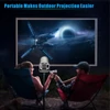 Kép 10/13 - HD 720P mini projektor hálóterem, kültéri, kemény felbontású 4K