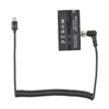 Kép 5/6 - Kétoldalas NP-F550/570/770/970 dummy akkumulátoros tápadapter 5-12V Type-C kimenetű, rugalmas rugós kábellel – C típusról DC-re