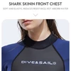 Kép 3/19 - DIVE&SAIL teljes testű búvárruha 3 mm-es hosszú ujjú, vastagított melegséggel búvárkodáshoz - Női, 2XL méret