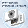 Kép 5/11 - 2,88 hüvelykes képernyő, 4K digitális fényképezőgép digitális videokamera - Fehér