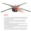 Kép 13/20 - 3D hologram projektor, reklám kijelző ventilátor falra szerelhető lejátszó 3D szabad szemmel