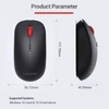 Kép 6/13 - Lenovo M25 Ergonomikus vezeték nélküli egér 2.4G csatlakozással Win10 és MacOS rendszerhez - Fekete
