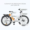 Kép 7/18 - ENGWE P275 ST 27,5 hüvelykes gumi, hosszú távú városi kerékpár, 250 W-os középhajtású motor - Fehér