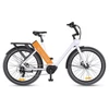 Kép 9/18 - ENGWE P275 ST 27,5 hüvelykes gumi, hosszú távú városi kerékpár, 250 W-os középhajtású motor - Fehér és narancs