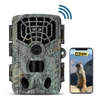 Kép 1/11 - 4K 32MP, WiFi nyomvonal kamera, éjszakai látás, vízálló - Szürke