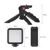 Kép 2/10 - Okostelefon vlog készlet, mini LED videó fény + kardioid mikrofon + kiterjeszthető telefonklip + állvány állítható fényerővel