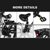 Kép 8/18 - SAMEBIKE RS-A01 elektromos kerékpár, 26*3,0 hüvelykes, zsíros gumiabroncs, 500 W, 90-100 km-es hatótáv - Fekete
