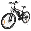Kép 1/10 - KAISDA K26M 26x1,95 hüvelykes gumi, 250 W-os motor elektromos városi kerékpár - Fekete