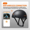 Kép 8/20 - FOXWEAR V6 WiFi 1080P Audio, széles látószögű kamerasisak, IPX5 vízálló - Fehér