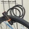 Kép 4/20 - WEST BIKING Kerékpár biztonsági zár, rugalmassági zár, 5 számjegyű kombinált jelszó