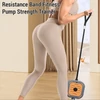 Kép 3/9 - Fitness pumpa, állítható ellenállású szalag 3-17 kg, otthoni edzőeszköz - Szürke