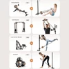 Kép 4/9 - Fitness pumpa, állítható ellenállású szalag 3-17 kg, otthoni edzőeszköz - Szürke