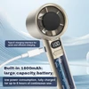 Kép 6/10 - Hordozható kézi elektromos nagy sebességű turbóventilátor, USB újratölthető - Fehér