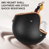 Kép 7/8 - Motoros félsisak, nyitott arcú motoros sisak - Fényes fekete, XL méret