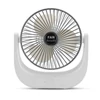 Kép 1/14 - Hordozható mini asztali elektromos hűtőventilátor, 3 fokozatban állítható - Fehér és fekete