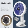 Kép 10/17 - Hordozható elektromos, többfunkciós rögzíthető ventilátor – szabályozható éjszakai lámpával