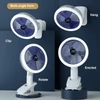 Kép 11/17 - Hordozható elektromos, többfunkciós rögzíthető ventilátor – szabályozható éjszakai lámpával