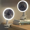 Kép 13/17 - Hordozható elektromos, többfunkciós rögzíthető ventilátor – szabályozható éjszakai lámpával