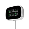 Kép 12/13 - Tuya WiFi 10 az 1-ben levegőminőség-érzékelő, háztartási hordozható AQI PM2.5 PM1.0 PM10 CO2 TVOC HCHO teszter - Fekete