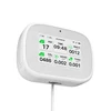 Kép 6/19 - Tuya WiFi 10 az 1-ben levegőminőség-érzékelő, háztartási hordozható AQI PM2.5 PM1.0 PM10 CO2 TVOC HCHO teszter - Fehér