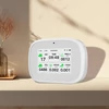 Kép 15/19 - Tuya WiFi 10 az 1-ben levegőminőség-érzékelő, háztartási hordozható AQI PM2.5 PM1.0 PM10 CO2 TVOC HCHO teszter - Fehér