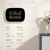 Kép 16/19 - Tuya WiFi 10 az 1-ben levegőminőség-érzékelő, háztartási hordozható AQI PM2.5 PM1.0 PM10 CO2 TVOC HCHO teszter - Fehér