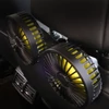 Kép 3/8 - Kétfejű autós elektromos ventilátor a hátsó ülésre, klipre szerelhető USB-s hűtőventilátorhoz