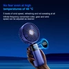 Kép 11/20 - Kézi hordozható mini ventilátor, elektromos jéghűtő ventilátor - Fehér