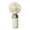 Kép 1/20 - Kézi hordozható mini ventilátor, elektromos jéghűtő ventilátor - Fehér