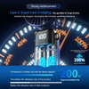 Kép 14/20 - Kézi hordozható mini ventilátor, elektromos jéghűtő ventilátor - Kék