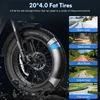Kép 6/20 - Fafrees FF20 Polar összecsukható elektromos kerékpár, 20*4,0 hüvelykes kövér gumiabroncs, 500 W-os motor - Piros
