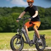 Kép 14/20 - Fafrees FF20 Polar összecsukható elektromos kerékpár, 20*4,0 hüvelykes kövér gumiabroncs, 500 W-os motor - Piros