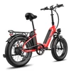 Kép 15/20 - Fafrees FF20 Polar összecsukható elektromos kerékpár, 20*4,0 hüvelykes kövér gumiabroncs, 500 W-os motor - Piros