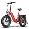 Kép 17/20 - Fafrees FF20 Polar összecsukható elektromos kerékpár, 20*4,0 hüvelykes kövér gumiabroncs, 500 W-os motor - Piros