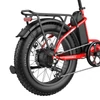 Kép 20/20 - Fafrees FF20 Polar összecsukható elektromos kerékpár, 20*4,0 hüvelykes kövér gumiabroncs, 500 W-os motor - Piros