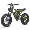 Kép 14/20 - FAFREES F20 ULTRA elektromos kerékpár, 20*5 hüvelykes zsírgumi, 750 W-os kefe nélküli agymotor - Fekete és zöld