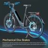 Kép 7/20 - FAFREES FM9 elektromos kerékpár, KENDA 700C*45C gumik, 250W Bafang középhajtású motor - Zöld